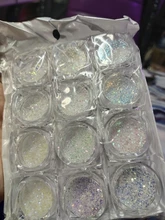 12 unids/set uñas polvo escamas iridiscentes lentejuelas oro plata Super brillante lentejuelas uñas artísticas manicura Decoración