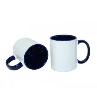 

Sublimation Porcelain Handle and In-Navy Blue Mug