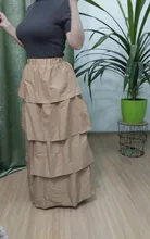 Maxi Skirts Cake-Pleated Celmia Layered Ruffled High-Waist Plus-Size Fashion Women Casual