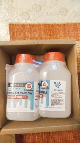 Отзыв о товаре Эпоксидная смола для творчества и рукоделия Полидел Оптик 350гр от пользователя O***v