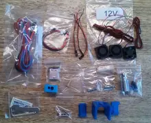 Kit de extrusora Bowden de Metal de alta calidad V6 j-head Hotend para E3d V6 Volcan Hotend, ventilador de refrigeración, bloque de soporte, piezas de impresoras 3D