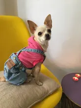 Jeans Clothing Jacket Coat Dog-Costume Puppy Dogs Small Denim Pet Medium for Chihuahua