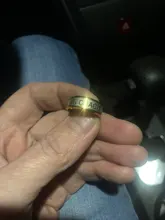 Sifisrri 8mm Acero inoxidable religioso Jesús Cruz anillo ruso Dios nos banda Anillos para los hombres las mujeres joyería cristiana Anillos