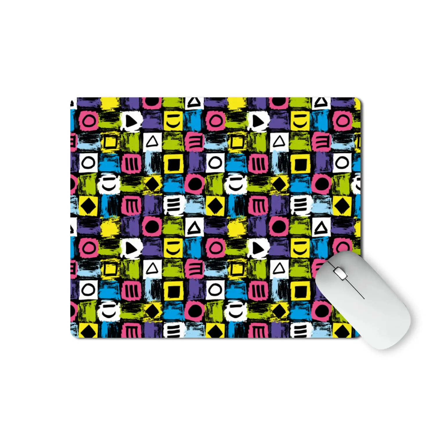 80s Fashion Shape and Symbol Pattern Mouse Pad 3mm Thickness Ruber Base - RET119 | Компьютеры и офис