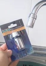 Zhangji Baño Led grifo aireador movido por agua ducha LED grifo Luz de ahorro de agua de la cocina de aireador 1/3/7 5 color elección