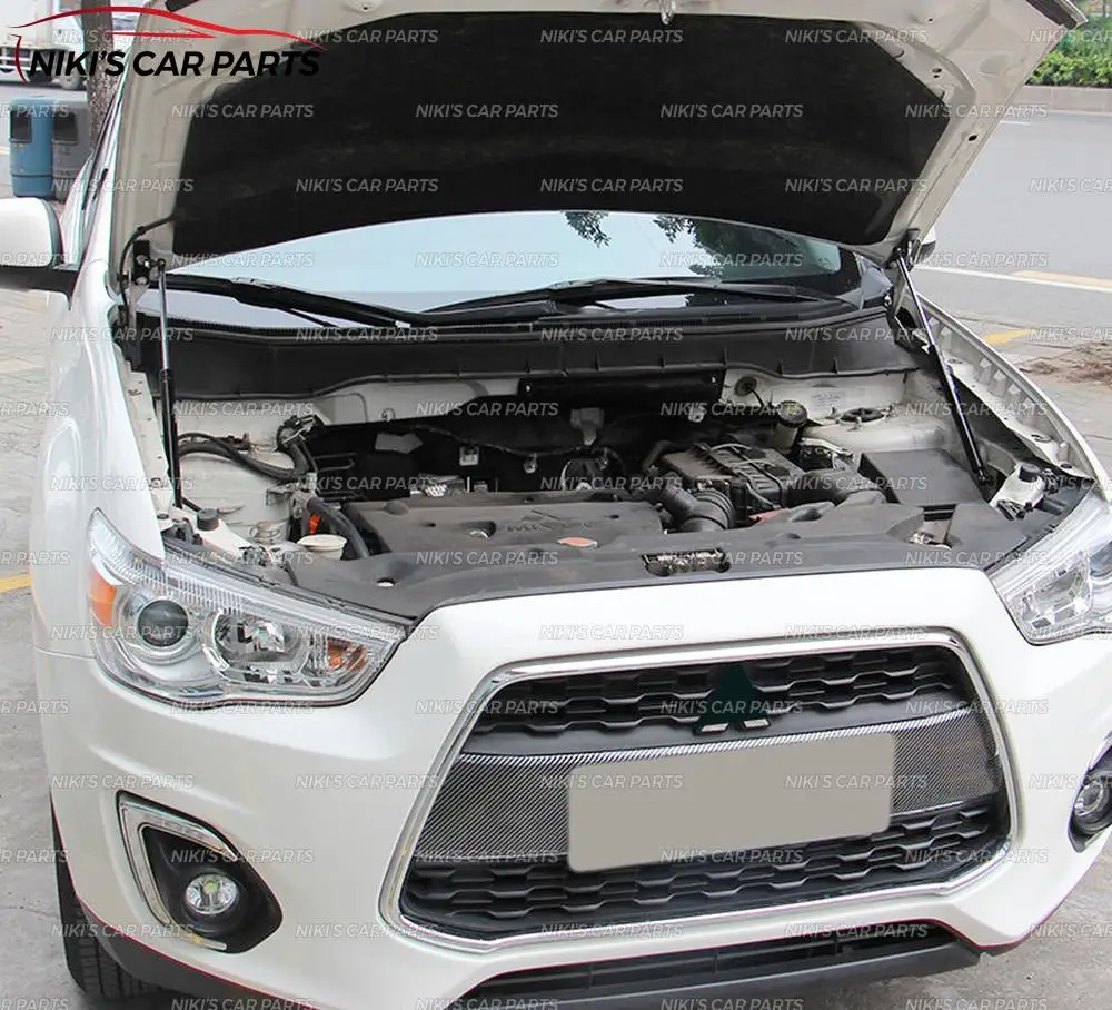 Стойки амортизатора капота для Mitsubishi ASX 2012- нержавеющая сталь 1 комплект/2 шт. литье украшения автомобиля Стайлинг внешний