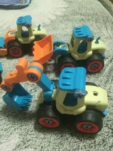 Tuerca de desmontaje de carga de camión de ingeniería, excavadora, tornillo para niños, herramienta creativa, juguetes educativos, modelo de coche