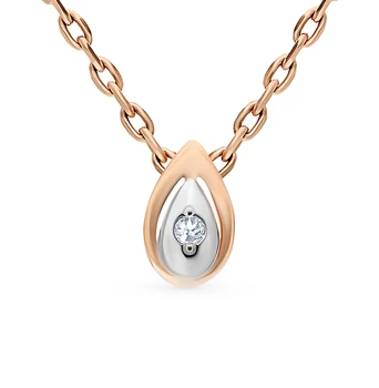 

Gold pendant with diamonds sunlight