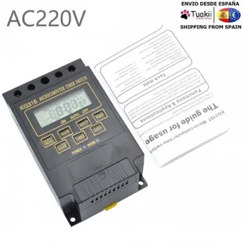 

Timer Relay Digital Switch LCD DIN programmable Rail AC 220V 15A KG316T