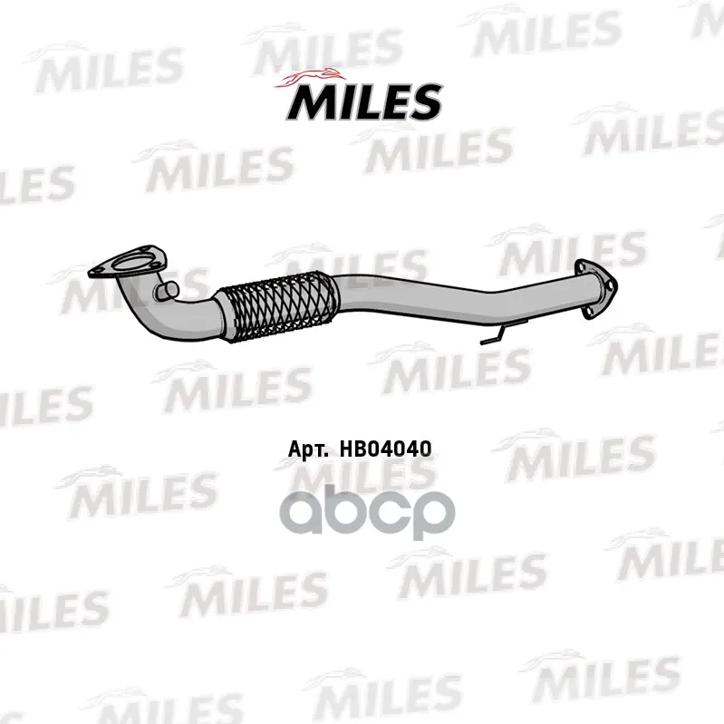 Труба Приемная Chevrolet Lanos 00-03(Корот.) Сталь Miles Hb04040 Miles арт. HB04040