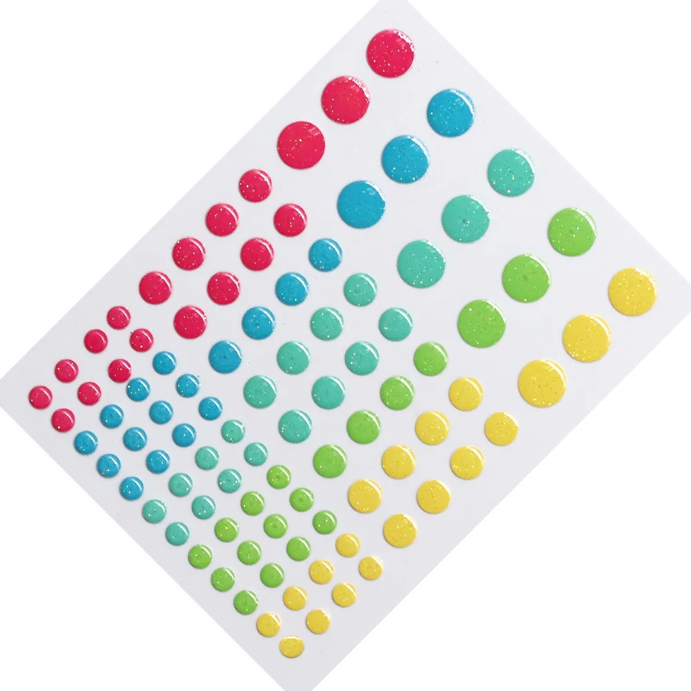 Creative Path Enamel Dots Sprinkles Resin Epoxy Stickers Self Adhesive Crafts Embellishments Scrapbooking Cardmaking Decoration