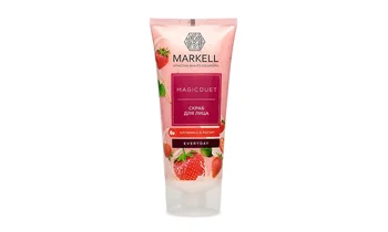 

Scrub for face strawberry and yogurt magic duet Markell
