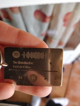LLavero de código personalizado Spotify, joyería para amantes de la música, regalo para novia y novio