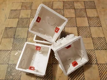 Mounting-Lining-Box Socket Cassette Wall-Switch Wallpad White-Wall for 86--86mm Universal