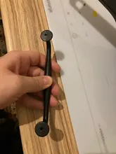 PQB-tiradores para mobiliario Pomos y tiradores de armario, manijas cajón de cocina, tiradores de armario, pomos de armario, color negro