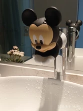 Minnie de disney de agua para niños, extensor de grifo de silicona con dibujos animados, ahorro de agua, herramienta de extensión de grifo, ayuda a los niños a lavarse las manos