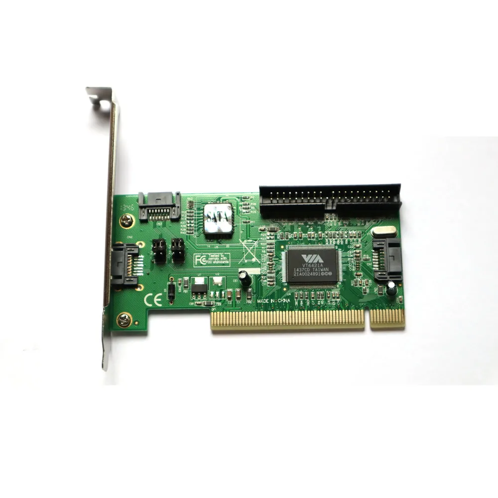 3 Port SATA + 1 IDE PCI Controller RAID Karte Adapter w/SATA kabelport sataide pci