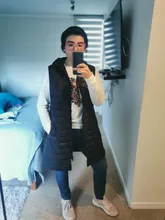 SEDUTMO-Chaqueta de plumón de talla grande 3XL para mujer, chaleco con capucha largo ultraligero, abrigo informal, Parkas delgadas ED913