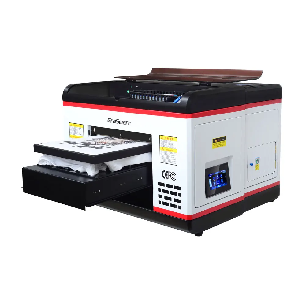 Special Chance of  Digital Logo Label Photo Flatbed 3D T Shirt Printer Clothes A3 1390 printhead DTG printer