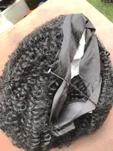 Diadema pelucas de pelo sintético rizado máquina pelucas para mujeres negras pelo rizo diario peluca diadema