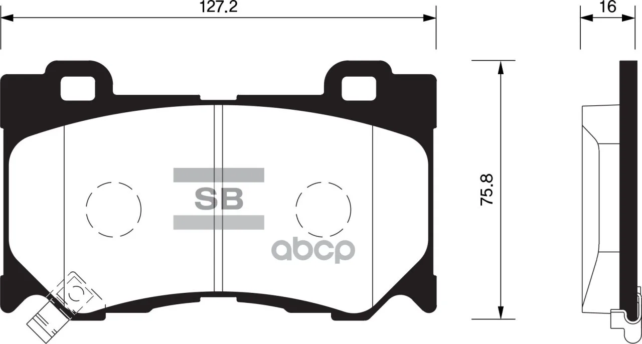 Колодки Тормозные Infiniti Fx35/37/50 08-/Gs35/37/25 06- Передние Sangsin Brake Sp1471 Sangsin brake арт. SP1471
