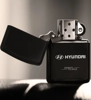 

Personalized Hyundai Gasoline Black Metal Cigarette Lighter-1