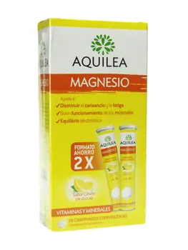 

Aquilea magnesium 300 mg 28 effervescent tablets helps decrease fatigue and fatigue. Lemon flavor.