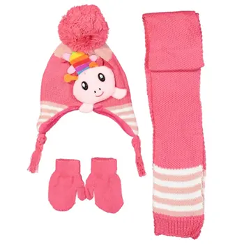 

Turtle Quirky Fuchsia Scarf Beanie Gloves Set