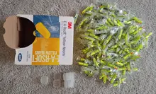 Tapones para los oídos tipo bala de 3M, reducción de ruido inalámbrica, amarillo neón, e-a-rsoft, 312-1250, NRR:33dB/SNR:36dB, LT086