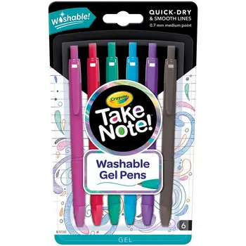 

58-6505 - Take Note! 6 Gel pens washable