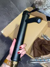 Basin Sink Faucet Mixers Mounted Deck Single-Hole-Tap Hot-Cold-Water-Tap Brass Bathroom