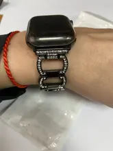 Pulsera de diamante de Metal de lujo para Apple Watch, banda de 44mm, 42mm, iwatch SE 6, 5, 4, 3, 2, 1, 38mm, 40mm, correa de acero inoxidable