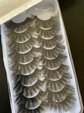 Pestañas postizas de visón 3D, 5/8/10 pares, naturales, suaves y esponjosas, voluminosas, largas y espectaculares, maquillaje de extensión de pestañas cruzadas