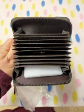 Tarjetero de piel sintética para mujer, Cartera de 9 Bits/10 Bits + 2 posiciones grandes con cremallera, Tarjetero con personajes bonitos