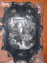 Crampones tacos de tracción 19 picos empuñaduras antideslizantes de acero inoxidable botas para la nieve, caminar, escalada, pesca, senderismo, Invierno