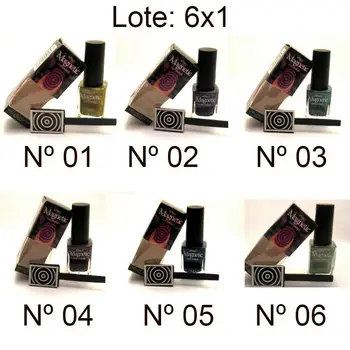 

6x1 Nail Polish Effect Magnetic's Yesensy de 12 ml with 6 colors available