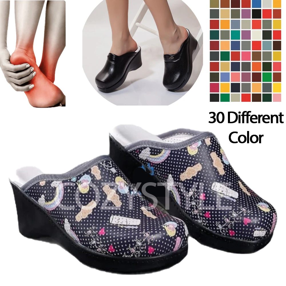 Zapatilla ortopédica con tacón reforzado para cómoda plataforma, Zueco para médico, enfermera, Hospital, cocinero médico, cálida, novedad de 2022 zapatos mujer zapatillas de estar por casa sandalias sapatos femi|Chancletas| AliExpress