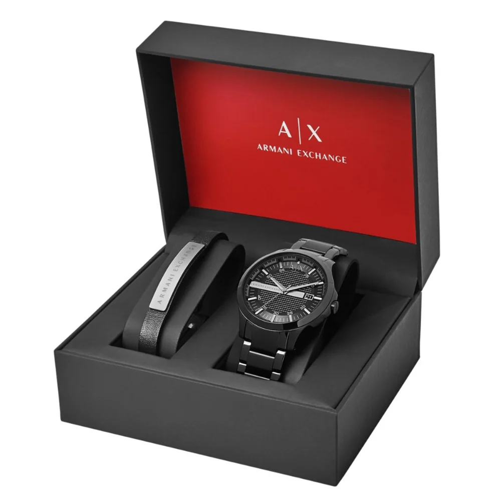 Часы и браслет мужские кварцевые оригинальные AX7101 50 м