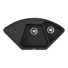 Мойка для кухни Omoikiri Yonaka-98-C-BL(черный)(Устойчивая к царапинам, термостойкая, ударопрочная, встраиваемая