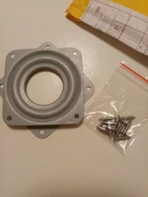 Placa giratoria con rodamiento de bolas de acero totalmente lisa, giratoria de Metal, rotación de 360 grados, soporte de exhibición giratorio para muebles