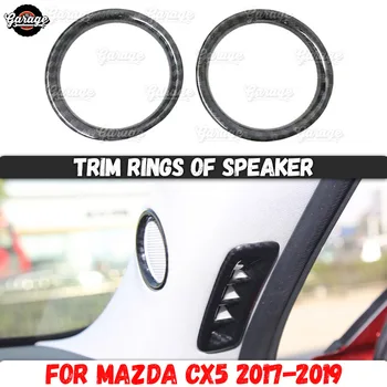 

Trim rings of speaker case for Mazda CX-5 2017-2019 ABS plastic molding 1 set / 1 pcs decoration car styling