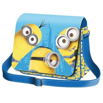 

Made handbag shoulder Minions with lapel, Dreamworks, 29x37x10cm