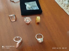 XIYANIKE de Plata de Ley 925 abierto de oro anillos para las mujeres Irregular calado geométrico de la fiesta de cumpleaños de accesorios, regalos, joyería