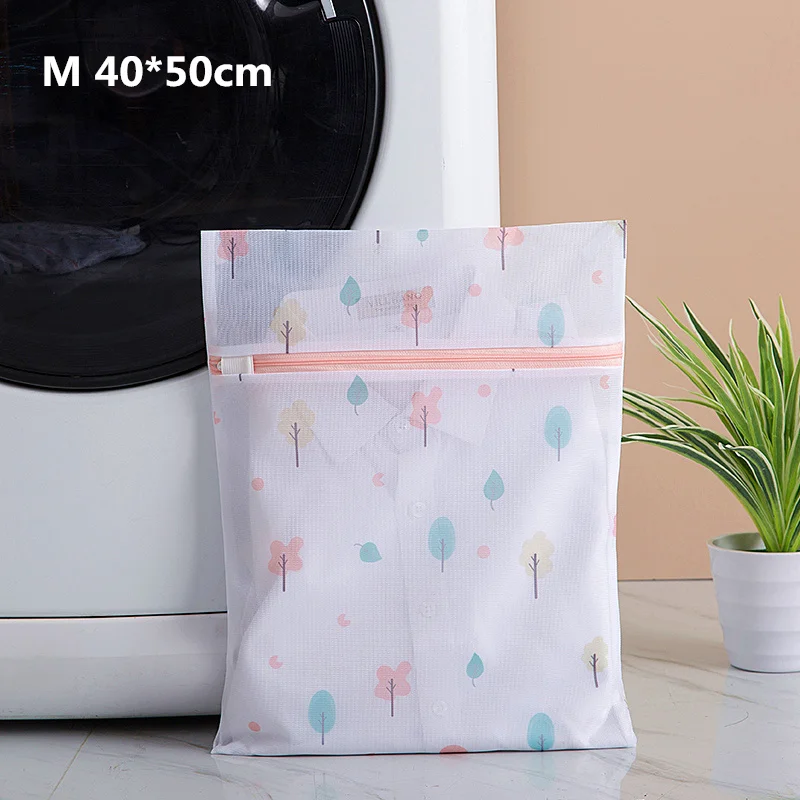 M 40-50cm Новое поступление, сумка для стирки на молнии, складная сеть, носки для грязной одежды, сумки для стирки, полезные короб для нижнего белья бюстгальтеров - Цвет: M 40-50cm