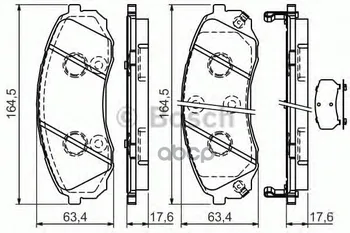 

Pads TORM disk k-t Bosch art. 0986494377