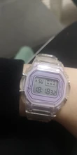 Relojes electrónicos para hombre y mujer, pulsera Digital LED transparente con correa de silicona de oro rosa, reloj deportivo femenino