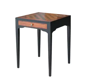 

Coffee Table inlaying chessboard two-color