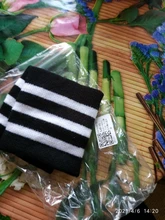 2 unids/par adultos niños deportes pulsera Sweatband Hip-Hop cartas rayas de colores bailando muñeca apoyo secreto guardias