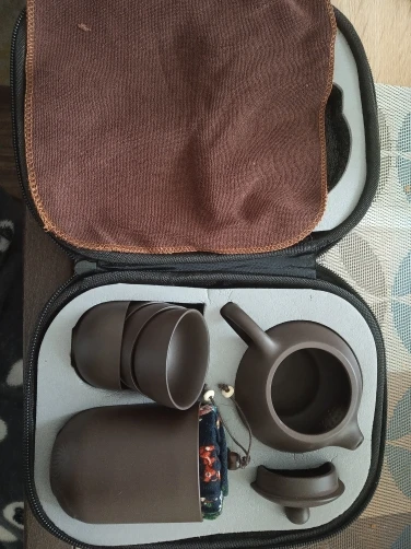 Yixing Travel Gongfu Tea Set Portable 7 Pieces photo review