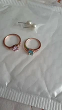 Fashion Crystal Rose Gold Classical Cubic Wedding Rings For Women Female Elegant Oval